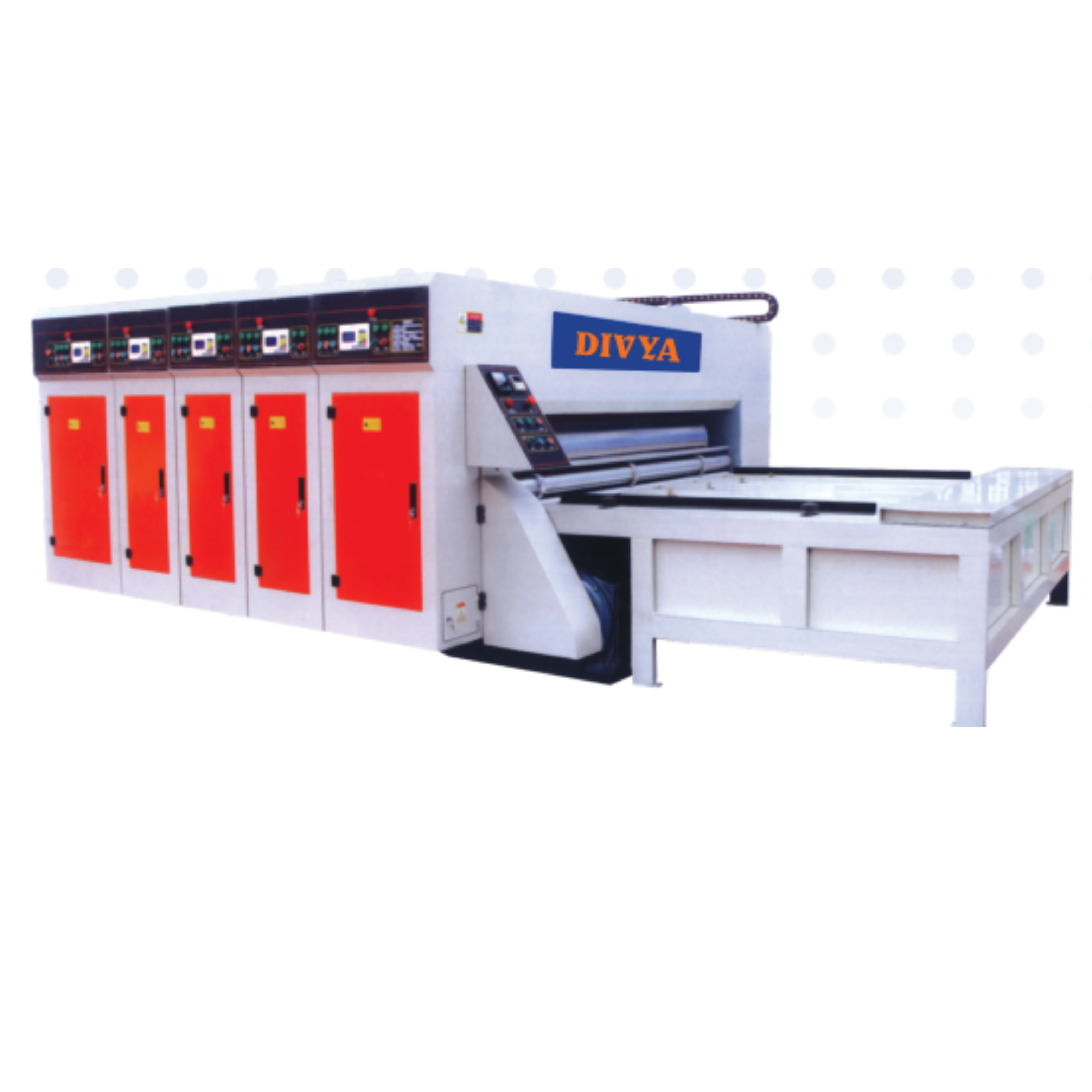 Multi Colour Printing Rotary Die Cutting with Slotting Machine Image