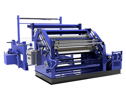 Oblique High Speed Corrugation machine with self load hydraulic reel stand Image