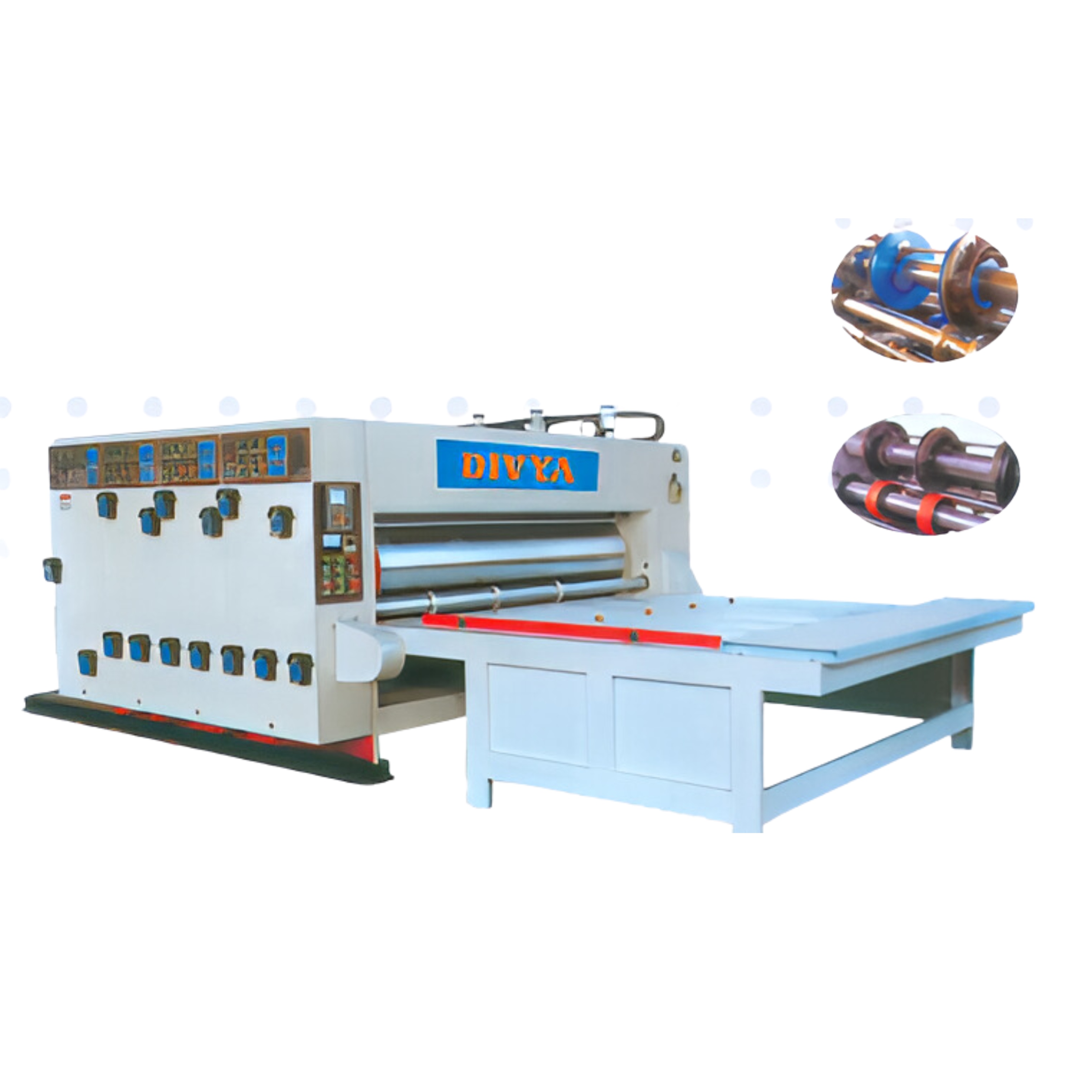 Flexo Ink Multicolor printing slotting machine